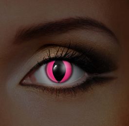 i-Glow Pink Cat UV Contact Lenses (Pair)