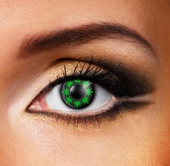 Multi Cannabis Leaf Contact Lenses (Pair) 