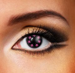 Pink Sparkle Contact Lenses