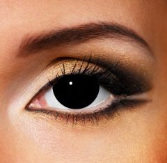 Mini sclera black contact lenses pair