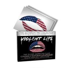 Violent Lips Temporary USA Flag Lip Tattoo